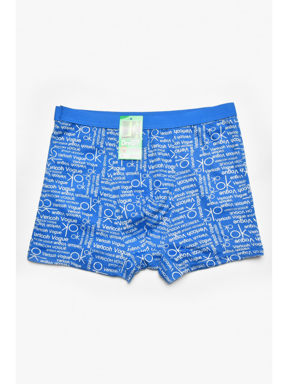 Боксеры мужские синего цвета с принтом 1010 211667C