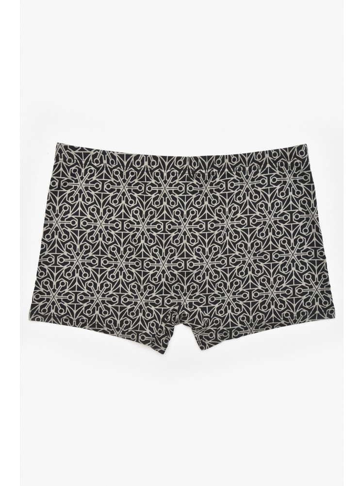 Боксеры мужские черного цвета с принтом 211668C