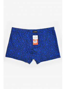 Боксеры мужские тёмно-синего цвета с принтом 211669C
