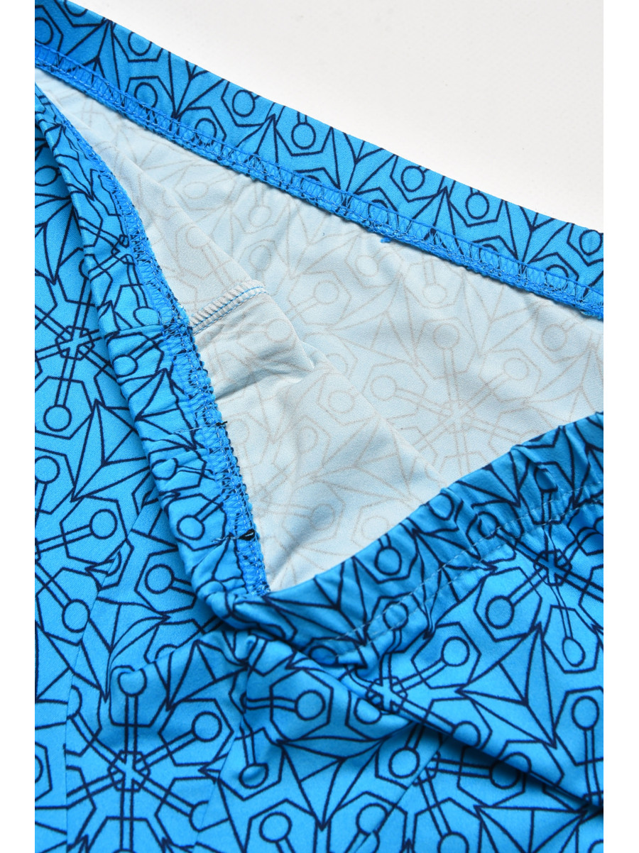 Боксеры мужские голубого цвета с принтом 211670C