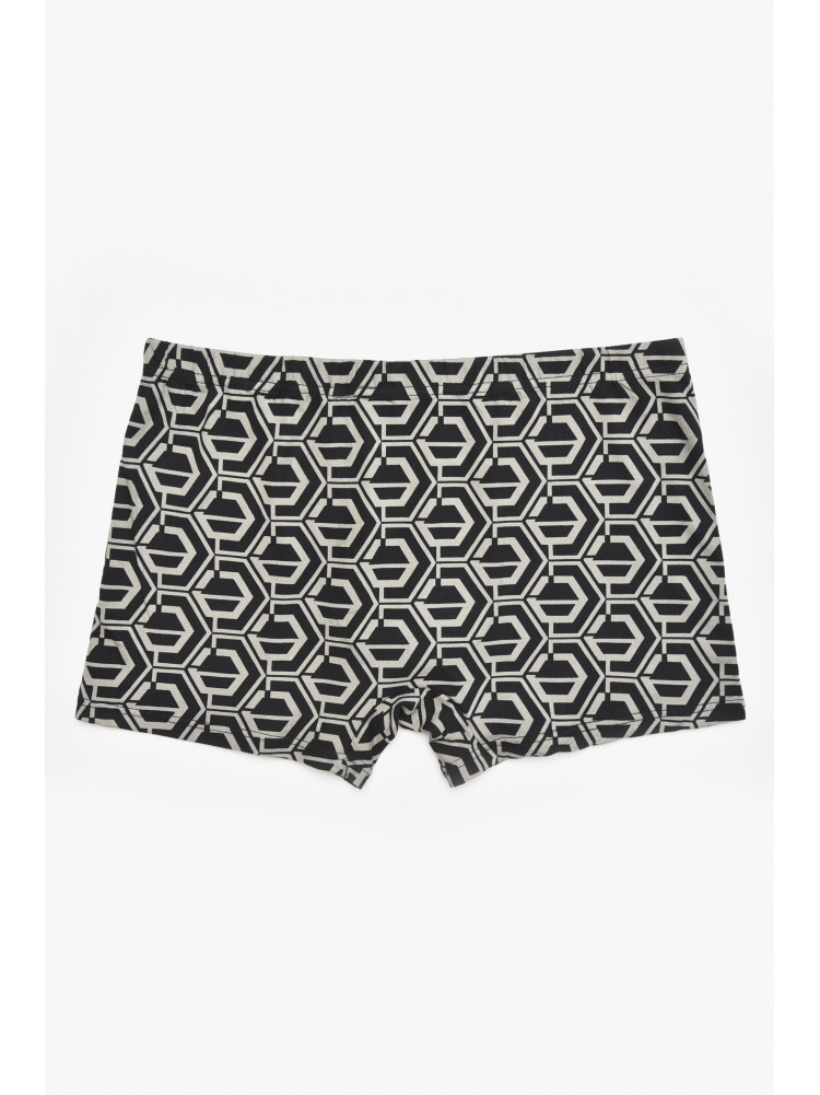 Боксеры мужские черного цвета с принтом 211671C