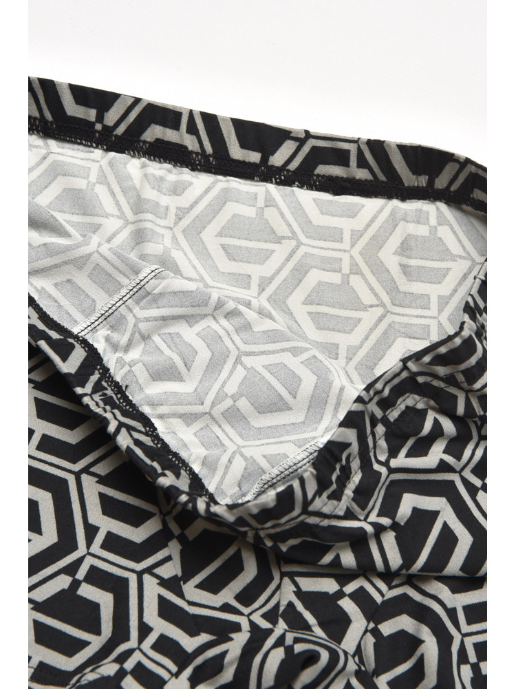 Боксеры мужские черного цвета с принтом 211671C