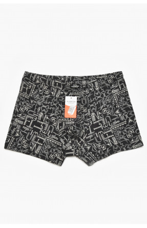 Боксеры мужские черного цвета с принтом 211679C