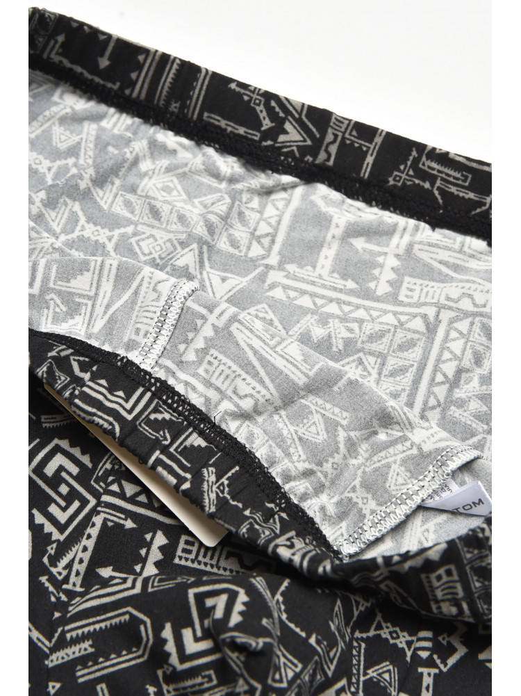 Боксеры мужские черного цвета с принтом 211679C