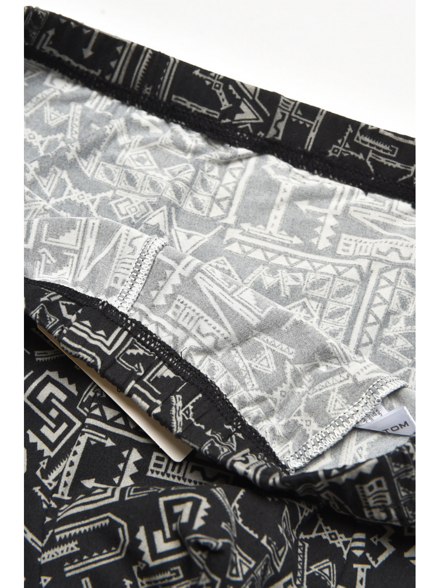 Боксеры мужские черного цвета с принтом 211679C