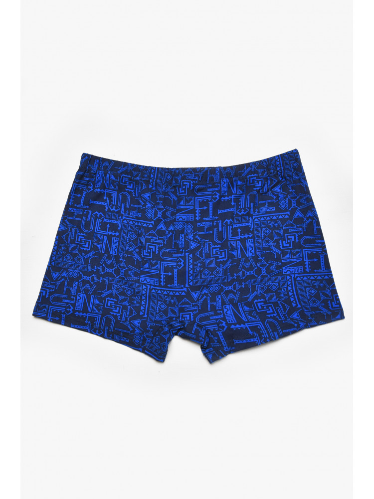 Боксеры мужские тёмно-синего цвета с принтом 211680C