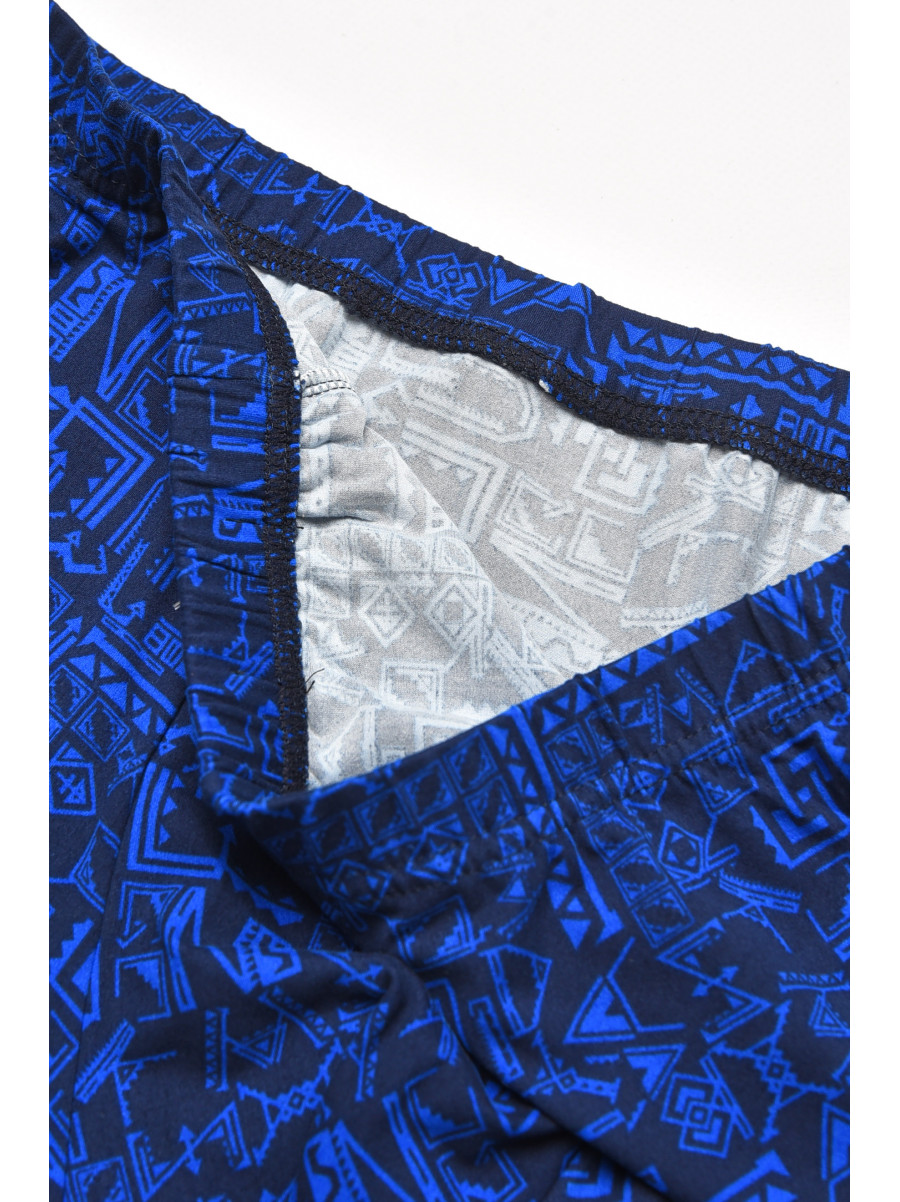 Боксеры мужские тёмно-синего цвета с принтом 211680C