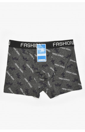 Боксеры мужские тёмно-серого цвета с принтом B3130 211682C Боксеры мужские тёмно-серого цвета с принтом B3130 211682C