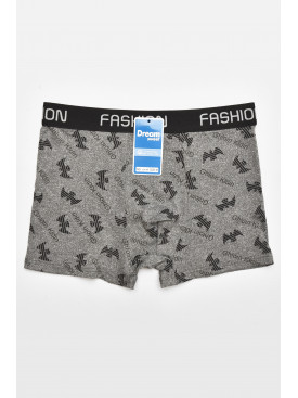 Боксеры мужские серого цвета с принтом B3130 211683C