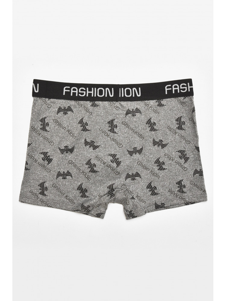 Боксеры мужские серого цвета с принтом B3130 211683C