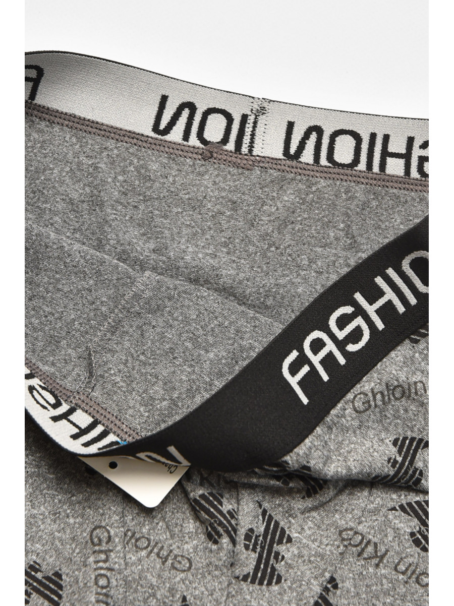Боксеры мужские серого цвета с принтом B3130 211683C