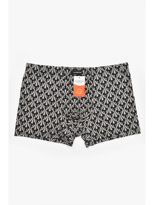 Боксеры мужские черного цвета с принтом 211685C