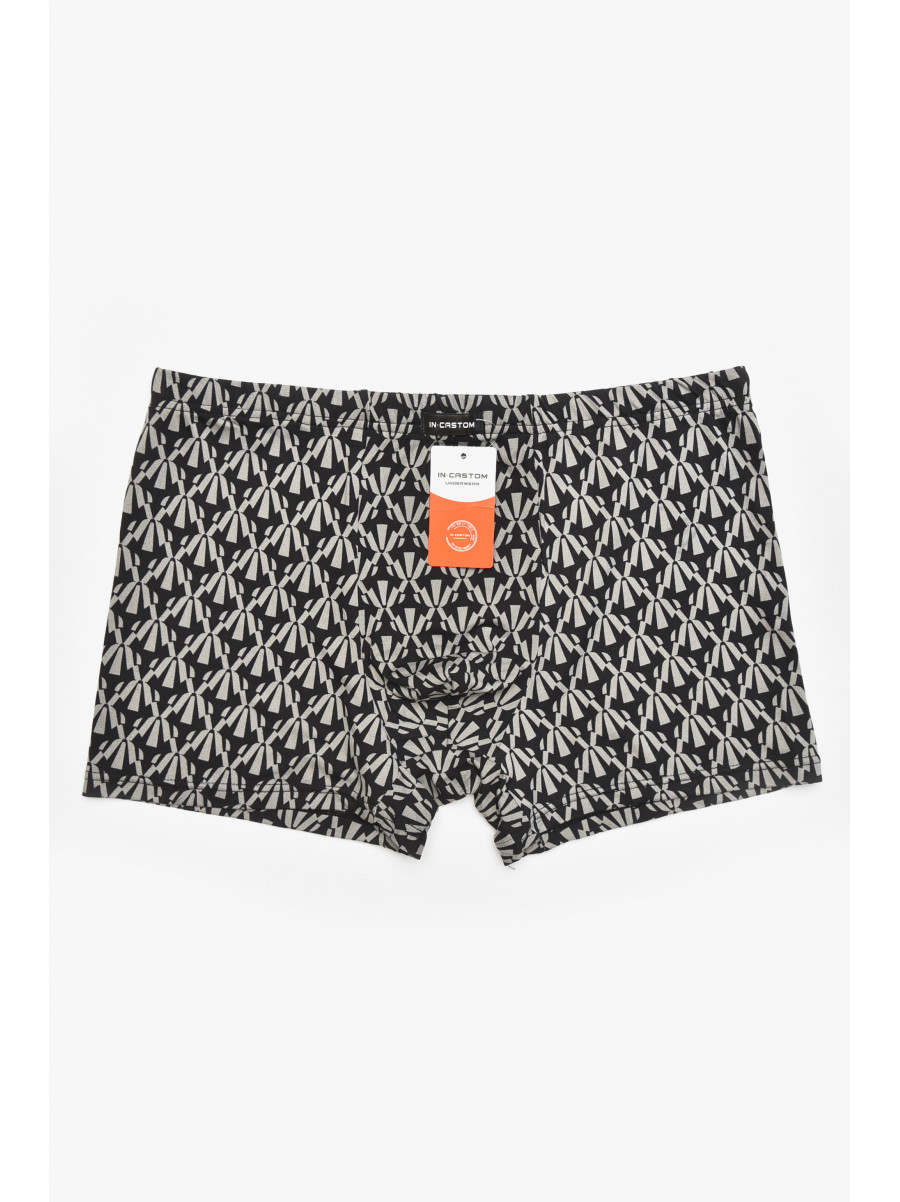 Боксеры мужские черного цвета с принтом 211685C