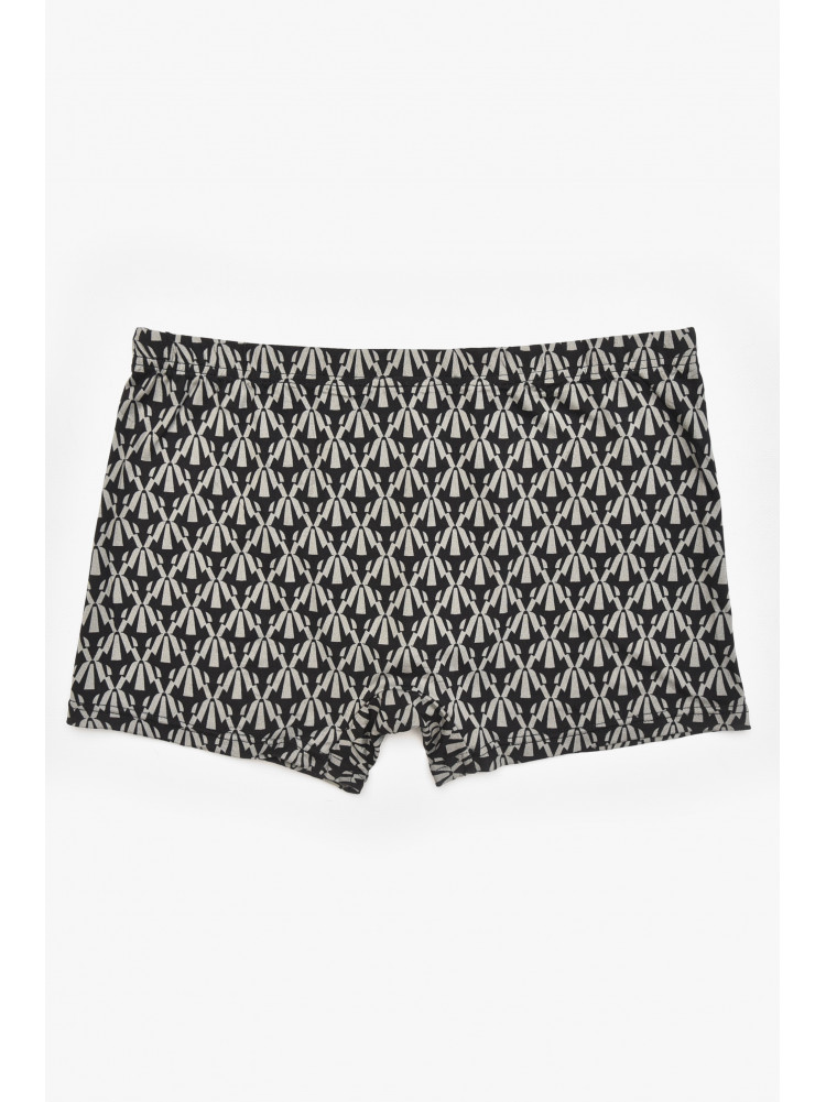 Боксеры мужские черного цвета с принтом 211685C