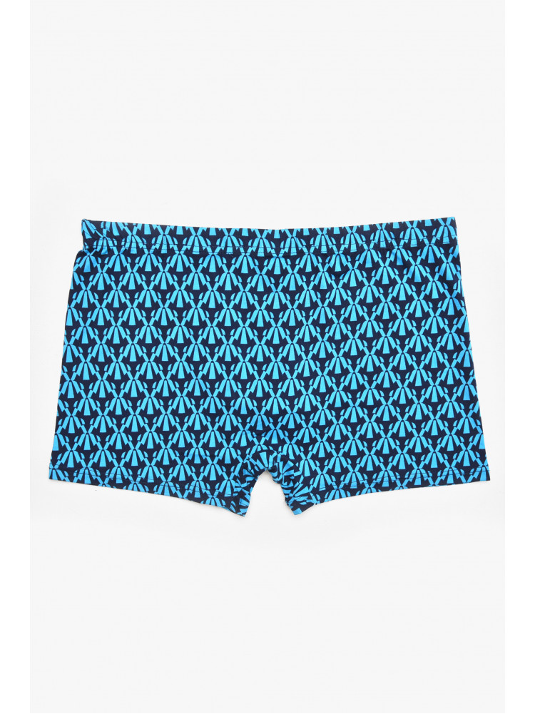 Боксеры мужские тёмно-синего цвета с принтом 211687C