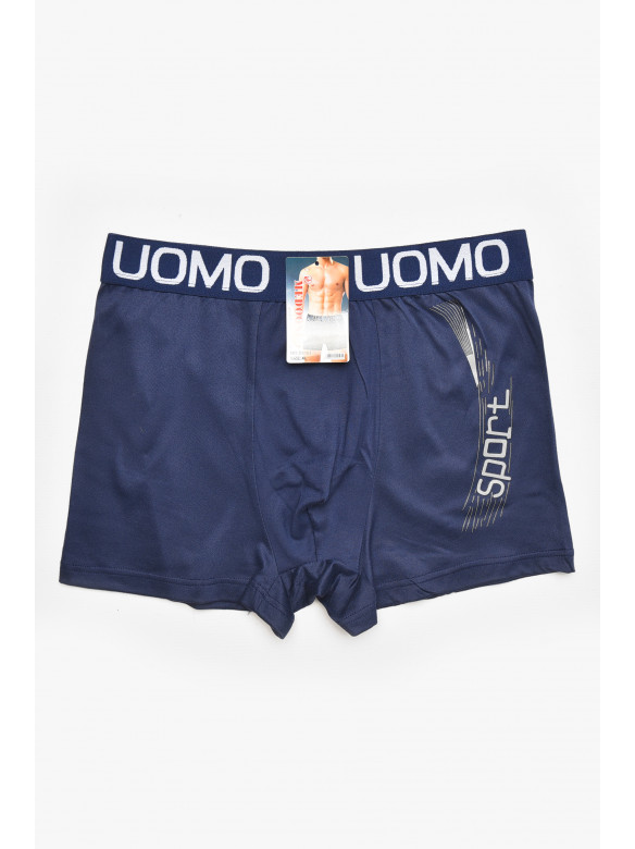 Боксеры мужские тёмно-синего цвета с принтом D5104 211691C