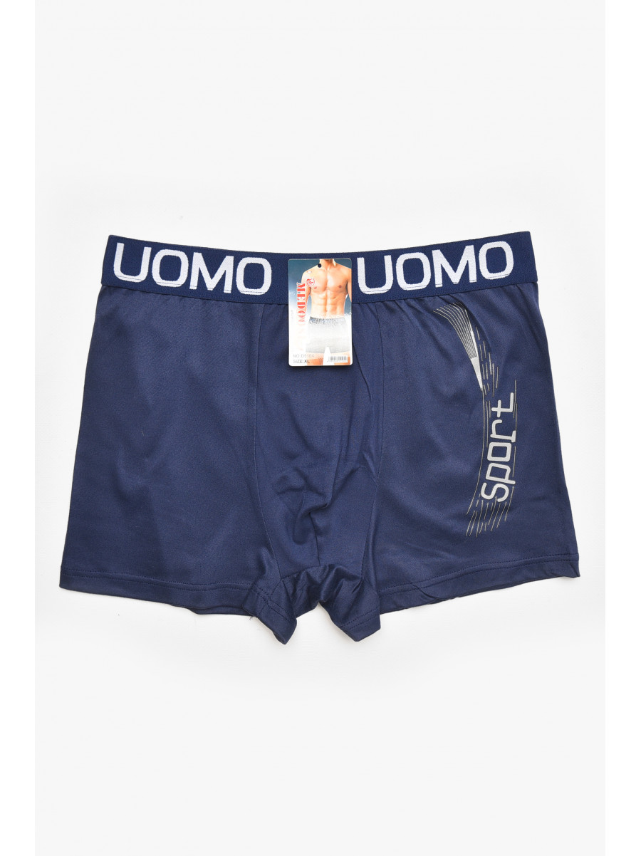 Боксеры мужские тёмно-синего цвета с принтом D5104 211691C