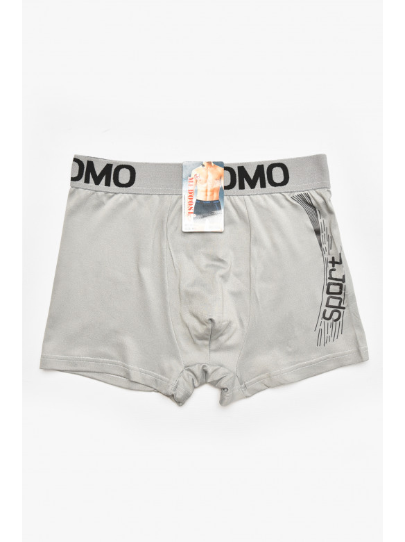 Боксеры мужские серого цвета с принтом D5104 211692C