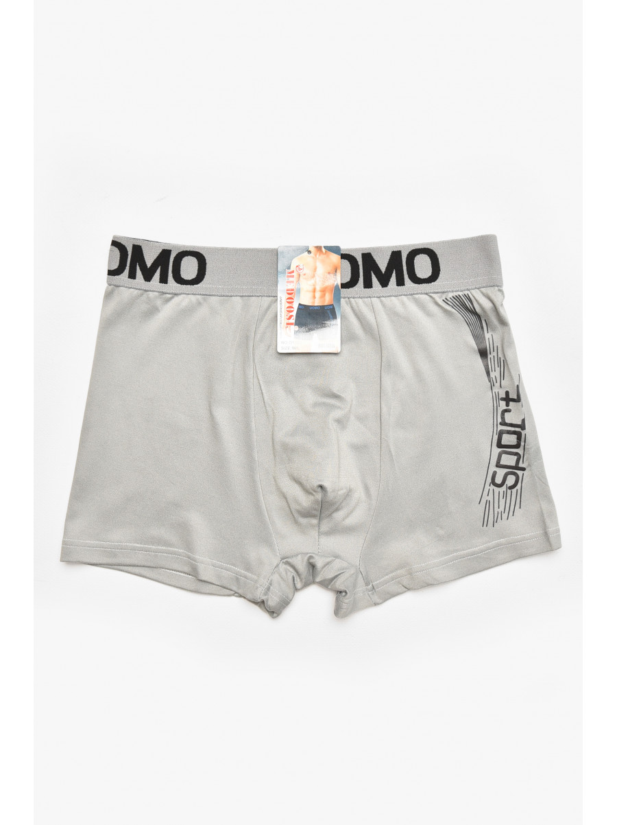 Боксеры мужские серого цвета с принтом D5104 211692C