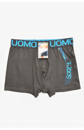 Боксеры мужские тёмно-серого цвета с принтом D5104 211694C