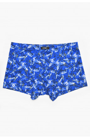 Боксеры мужские синего цвета с принтом 211698C