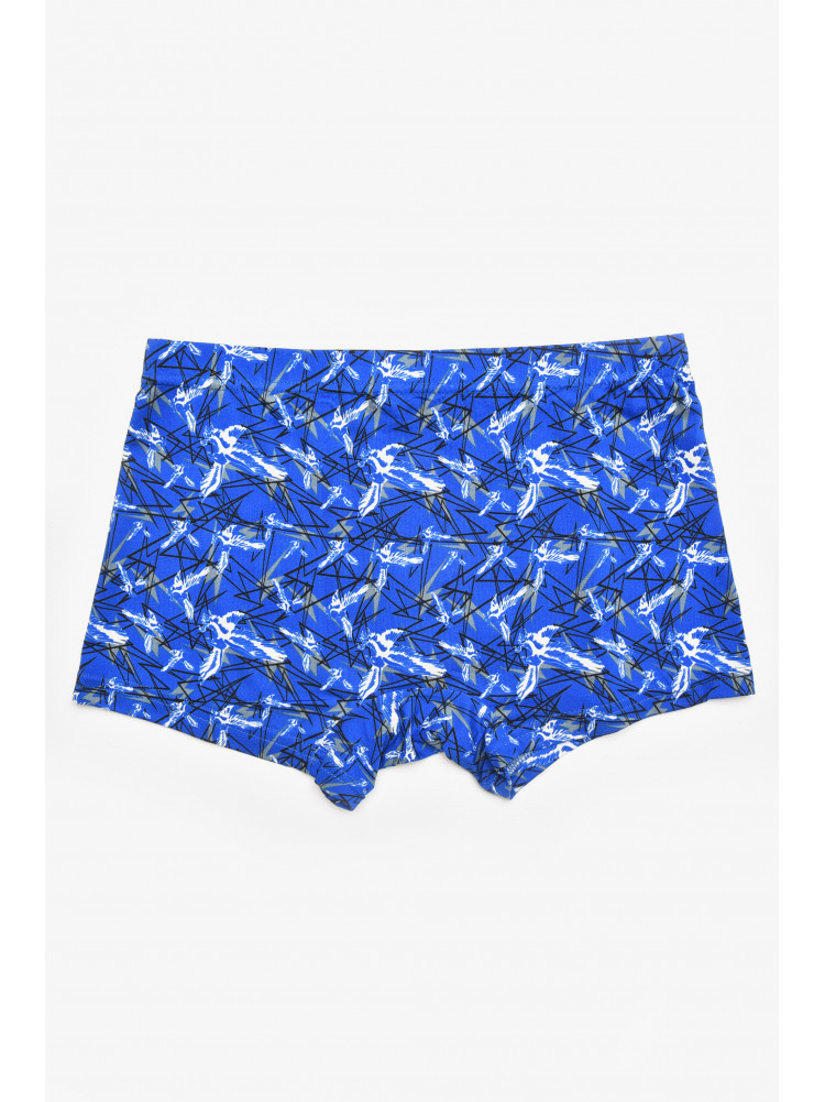 Боксеры мужские синего цвета с принтом 211698C