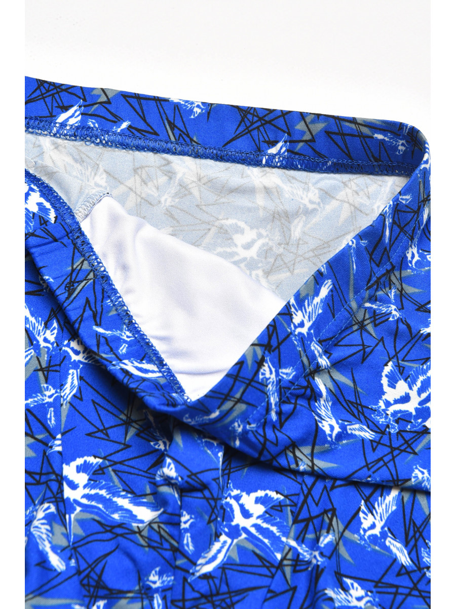 Боксеры мужские синего цвета с принтом 211698C