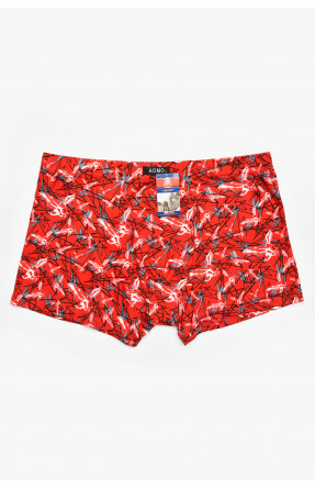 Боксеры мужские красного цвета с принтом 211700C Боксеры мужские красного цвета с принтом 211700C