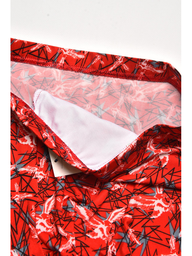 Боксеры мужские красного цвета с принтом 211700C