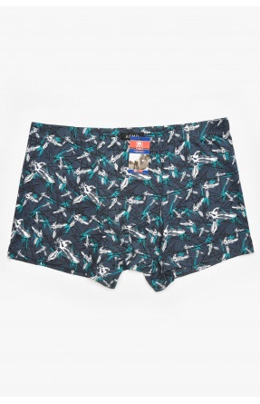 Боксеры мужские тёмно-синего цвета с принтом 211701C Боксеры мужские тёмно-синего цвета с принтом 211701C