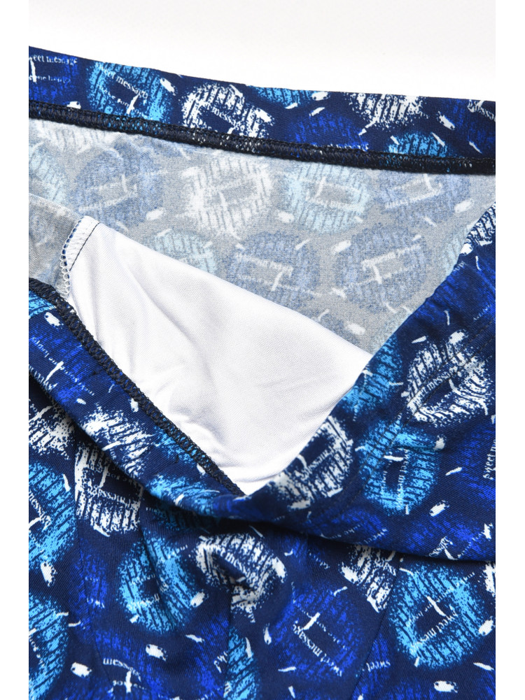 Боксеры мужские тёмно-синего цвета с принтом 211703C