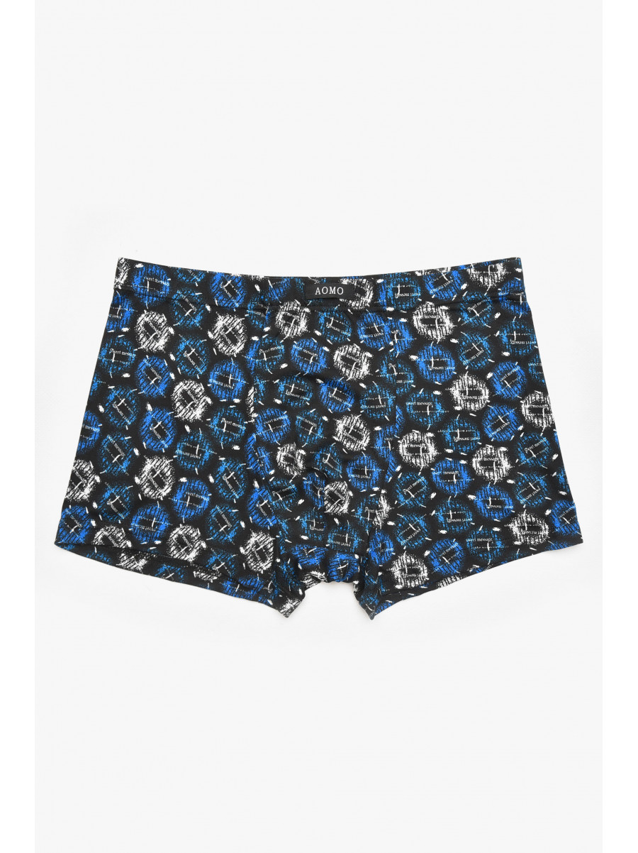 Боксеры мужские черного цвета с принтом 211704C