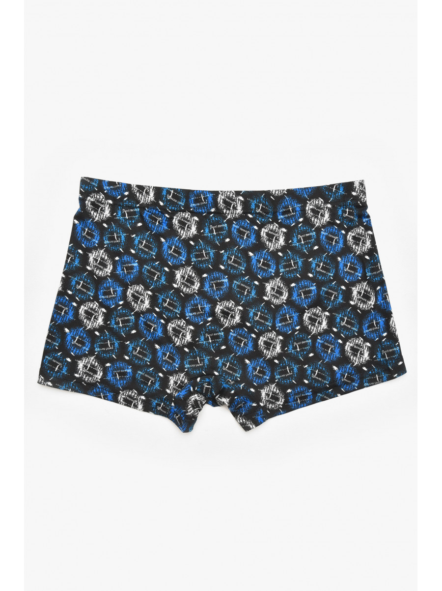 Боксеры мужские черного цвета с принтом 211704C