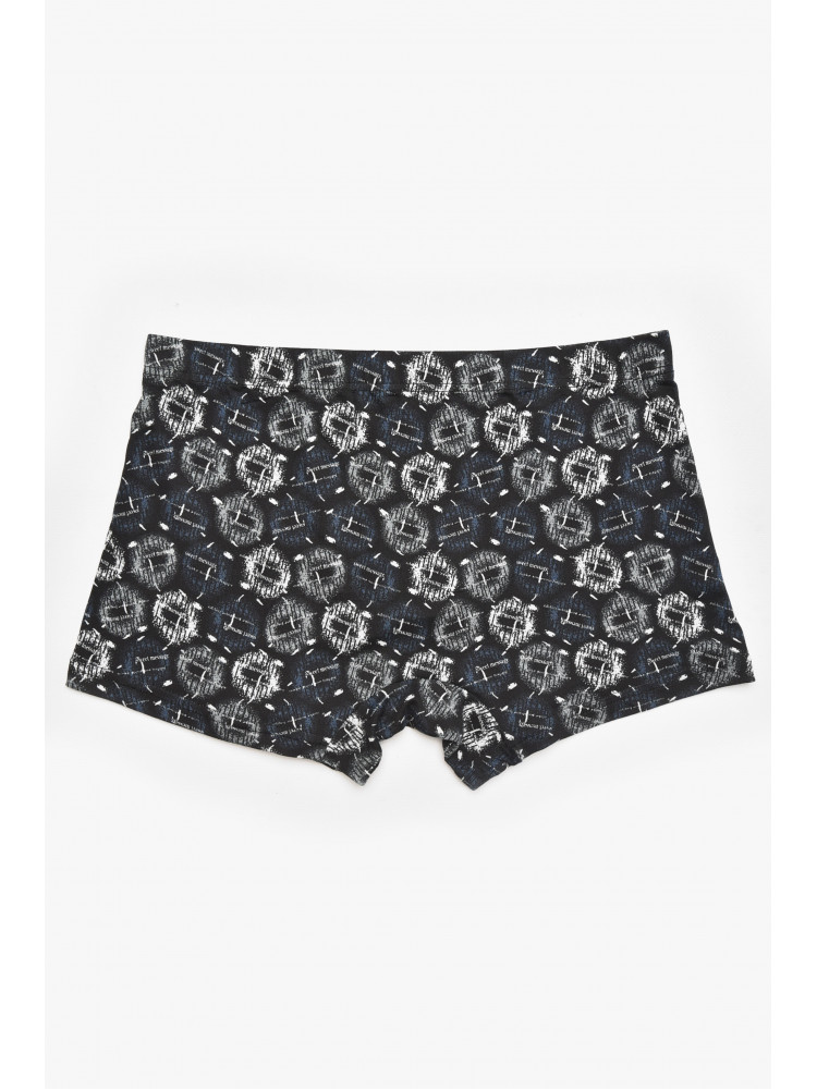 Боксеры мужские черного цвета с принтом 211705C