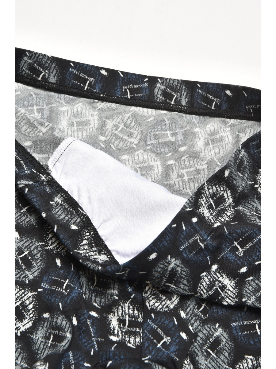 Боксеры мужские черного цвета с принтом 211705C