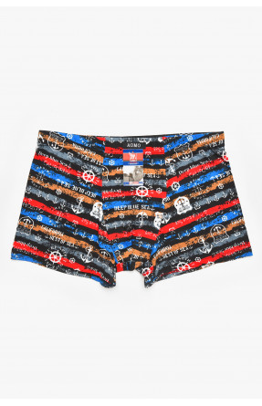 Боксеры мужские черного цвета с принтом 211706C Боксеры мужские черного цвета с принтом 211706C