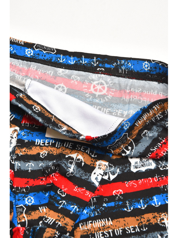 Боксеры мужские черного цвета с принтом 211706C