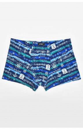 Боксеры мужские тёмно-синего цвета с принтом 211707C Боксеры мужские тёмно-синего цвета с принтом 211707C
