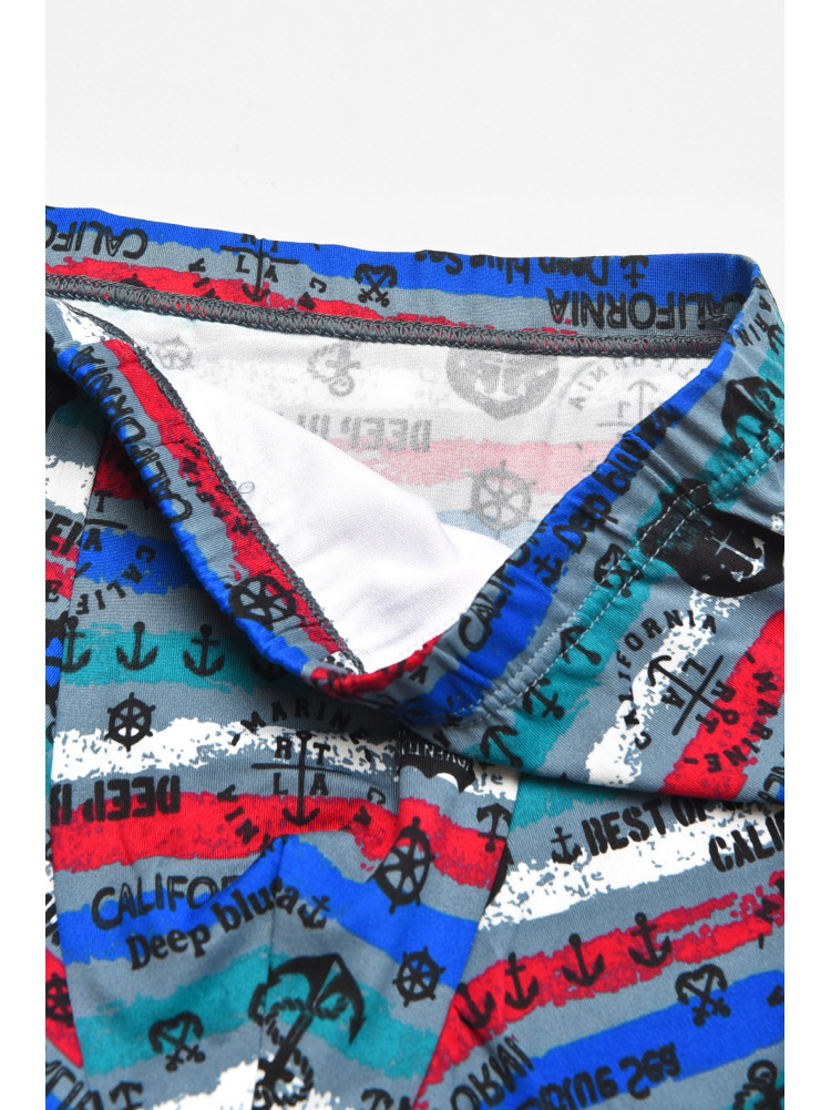 Боксеры мужские серого цвета с принтом 211708C