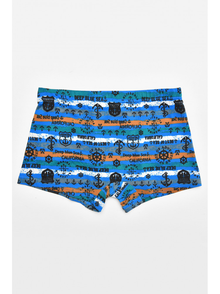 Боксеры мужские синего цвета с принтом 211711C