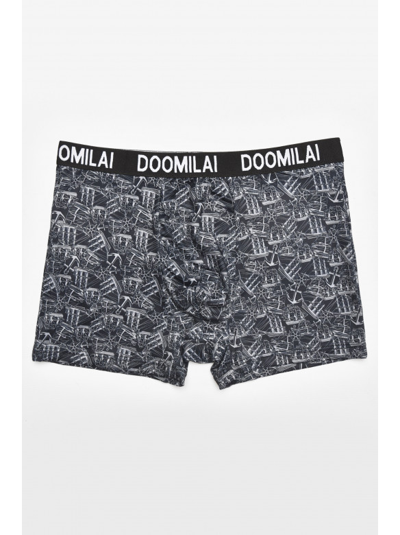 Боксеры мужские тёмно-синего цвета с принтом DO1876 211713C
