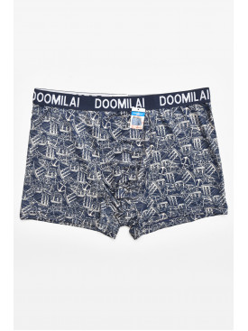 Боксеры мужские тёмно-синего цвета с принтом DO1876 211714C
