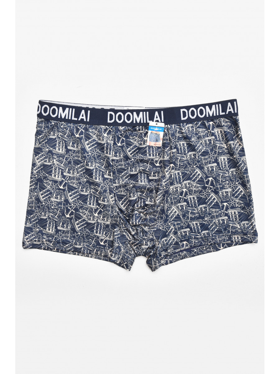 Боксеры мужские тёмно-синего цвета с принтом DO1876 211714C