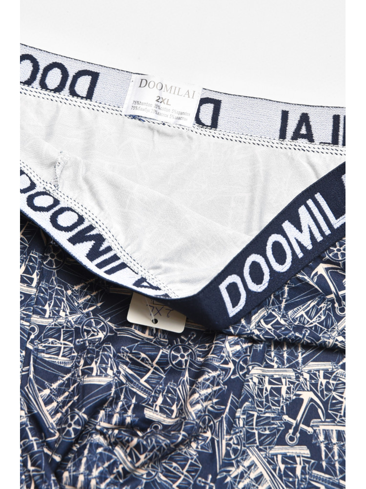 Боксеры мужские тёмно-синего цвета с принтом DO1876 211714C