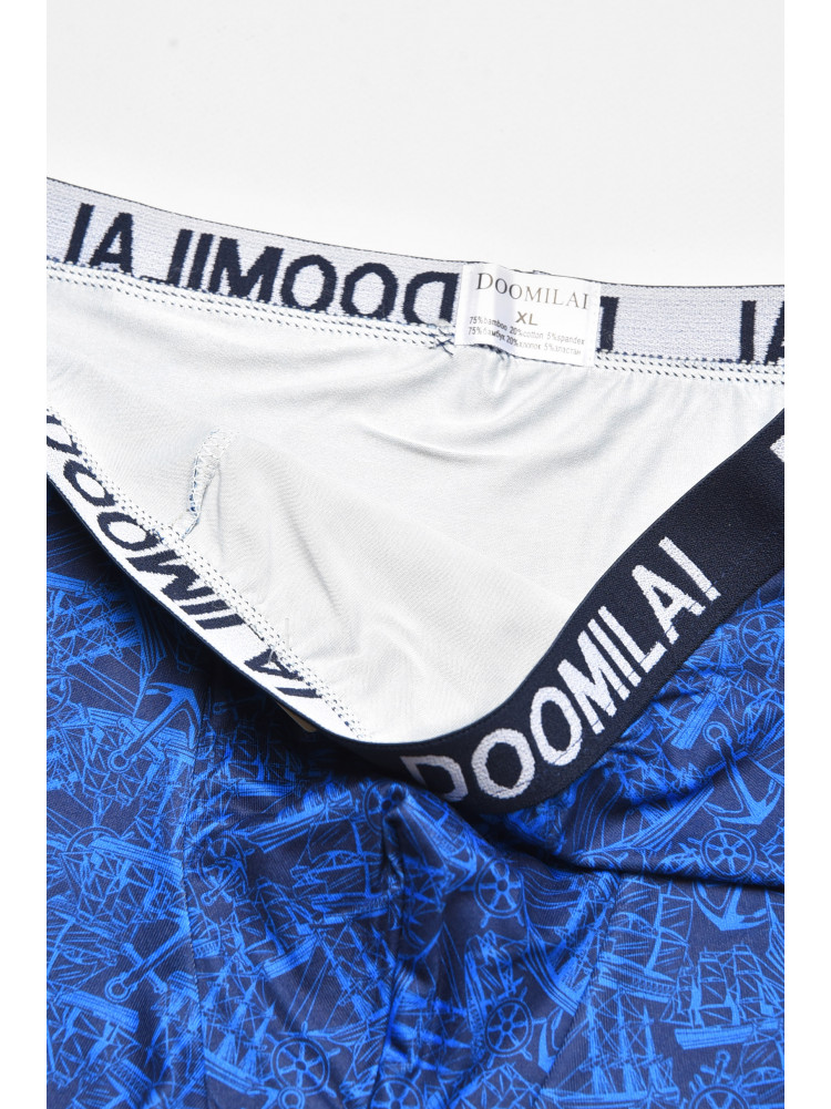 Боксеры мужские тёмно-синего цвета с принтом DO1876 211715C