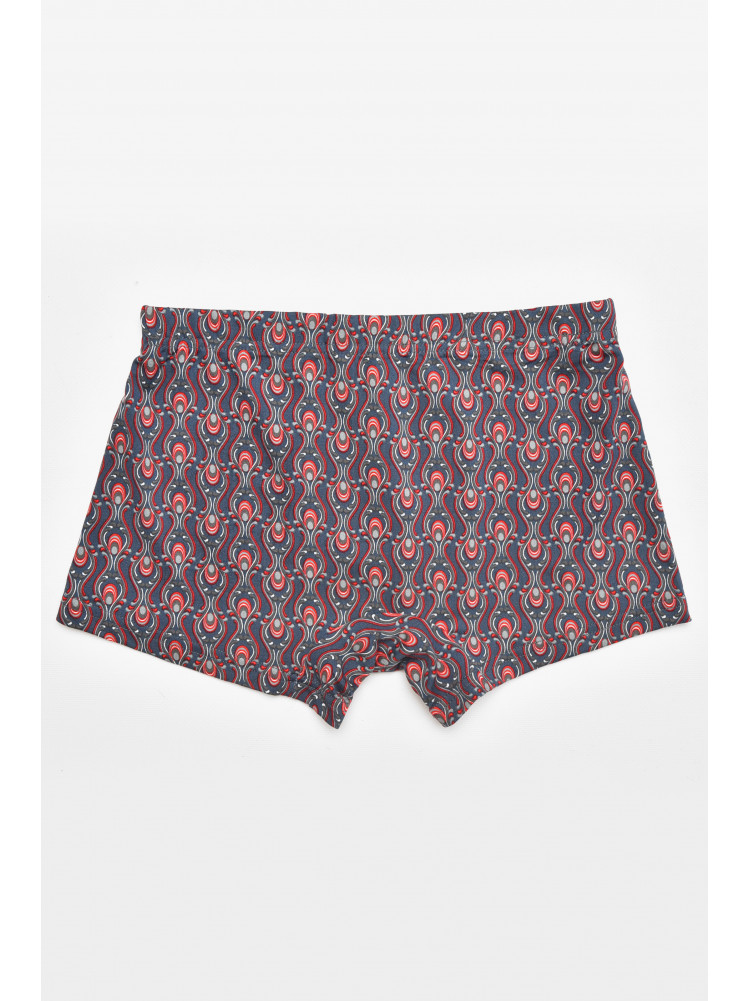 Боксеры мужские тёмно-серого цвета с принтом 211716C