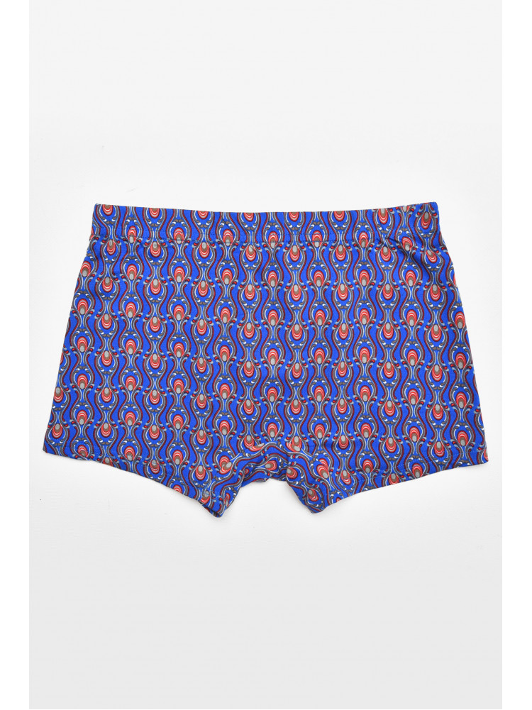 Боксеры мужские синего цвета с принтом 211717C