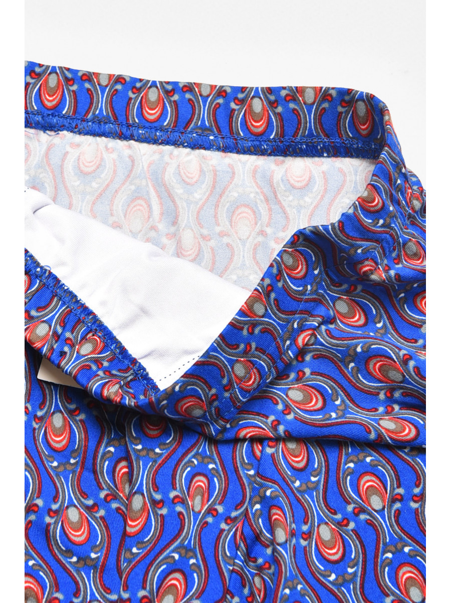 Боксеры мужские синего цвета с принтом 211717C