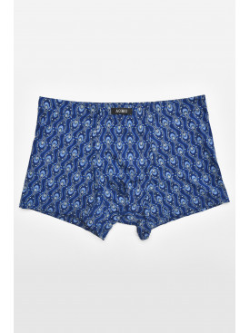 Боксеры мужские тёмно-синего цвета с принтом 211718C