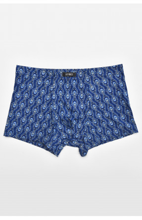 Боксеры мужские тёмно-синего цвета с принтом 211718C
